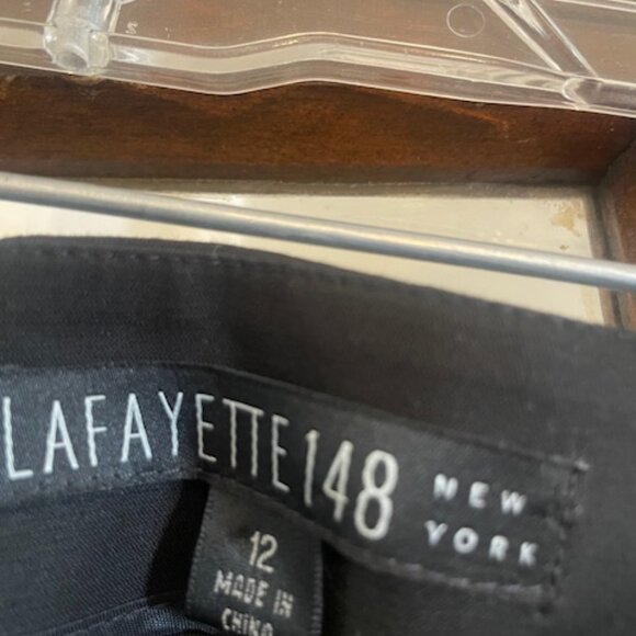 Lafayette 148 Black Pencil Skirt, Size 12 - Picture 3 of 4